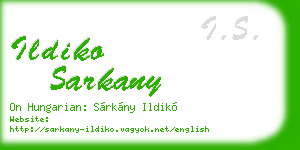 ildiko sarkany business card
